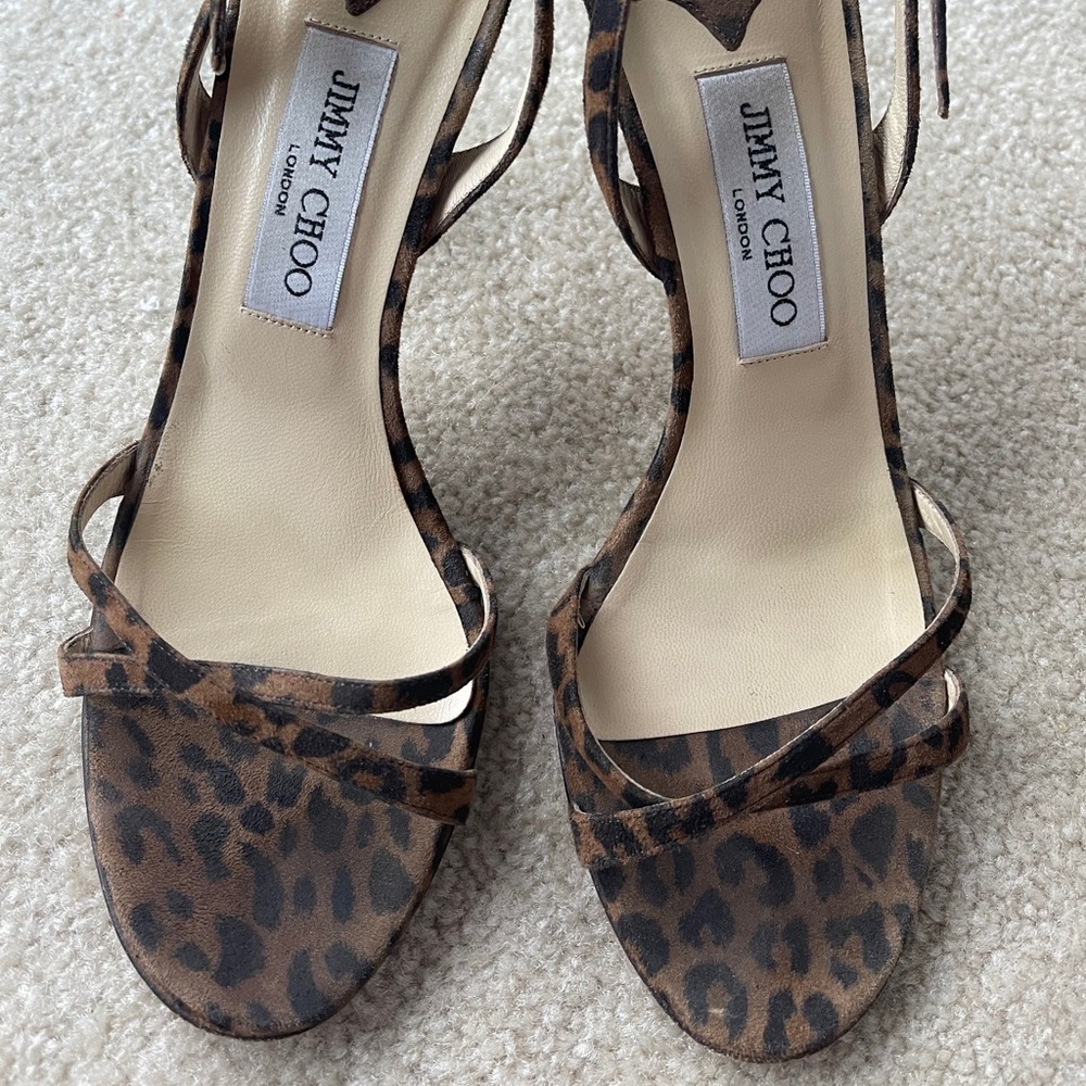 Jimmy Choo Leopard strappy sandal